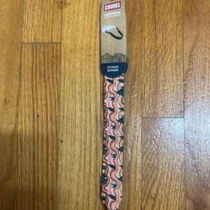 NWT Chums Neoprene Eyewear Retainer- Orange w/ Leaves